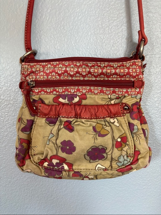 Fossil Handbags - FOSSIL Shoulder purse. Small. Floral design. Cross body.
